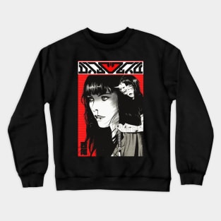 Japanese Samurai Girl Cyberpunk Style Crewneck Sweatshirt